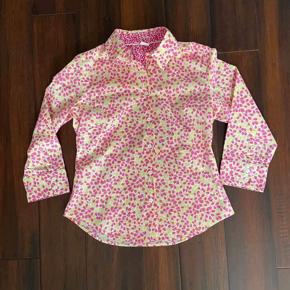 JCrew floral blouse